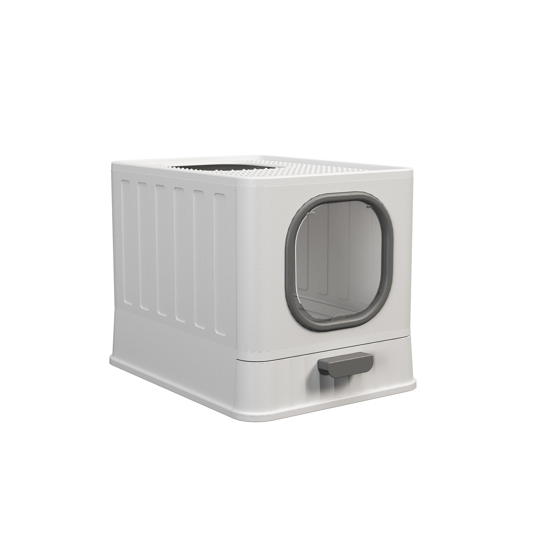 En stock cerrado plástico lavabo de arena para gatos productos de limpieza para gatos plegable repelente de olores repelente de salpicaduras exteriores wc para gatos Item Picture