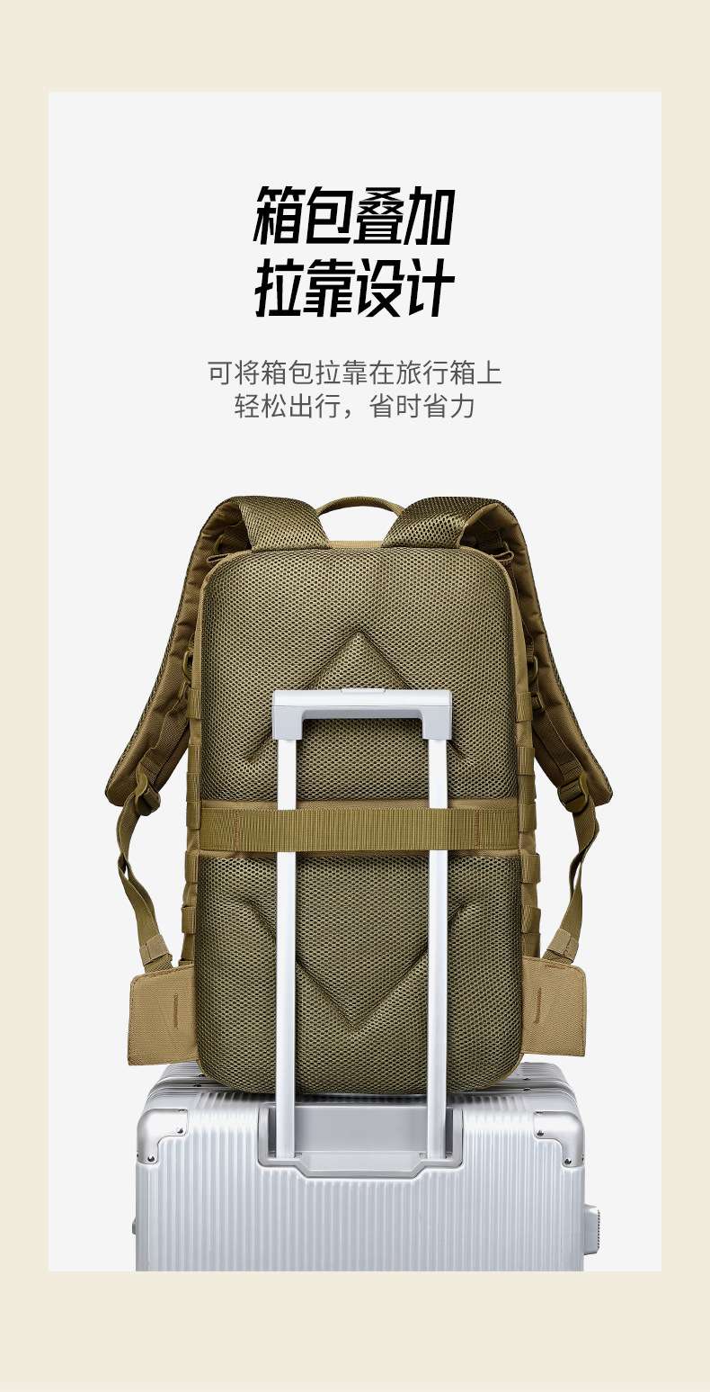 حقيبة Lure Bag للتسلق في الهواء الطلق محمولة على الظهر تكتيكية متعددة الأغراض محمولة على الكتف لمقاومة إلقاء الماء detail image 6