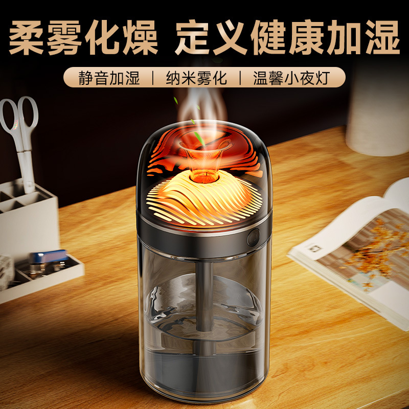 Car humidifier, home usb humidifier, bedroom light and quiet, small office desktop humidifier manufacturer f