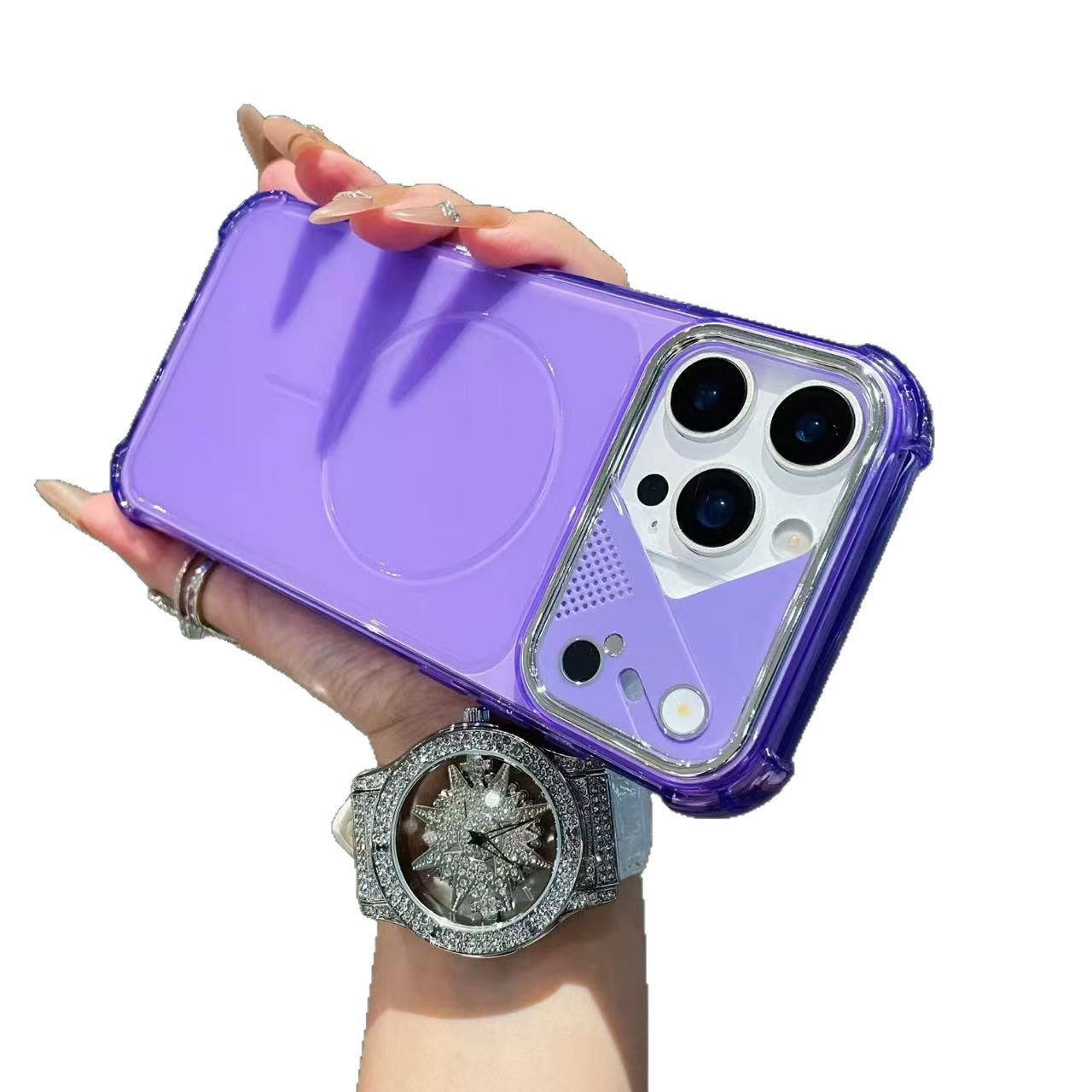 手机壳/纯色手机壳/苹果17手机壳/苹果手机壳膜/三星手机壳白底实物图