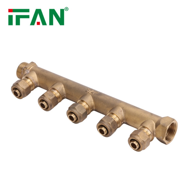 IFAN Forged Brass Stainless Steel PEX Water Manifold