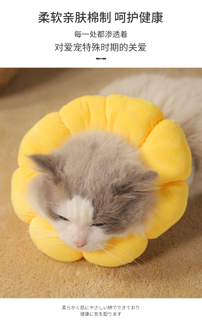 太阳花伊丽莎白圈 宠物猫咪项圈狗狗脖圈绝育耻辱圈防舔防抓头套详情3