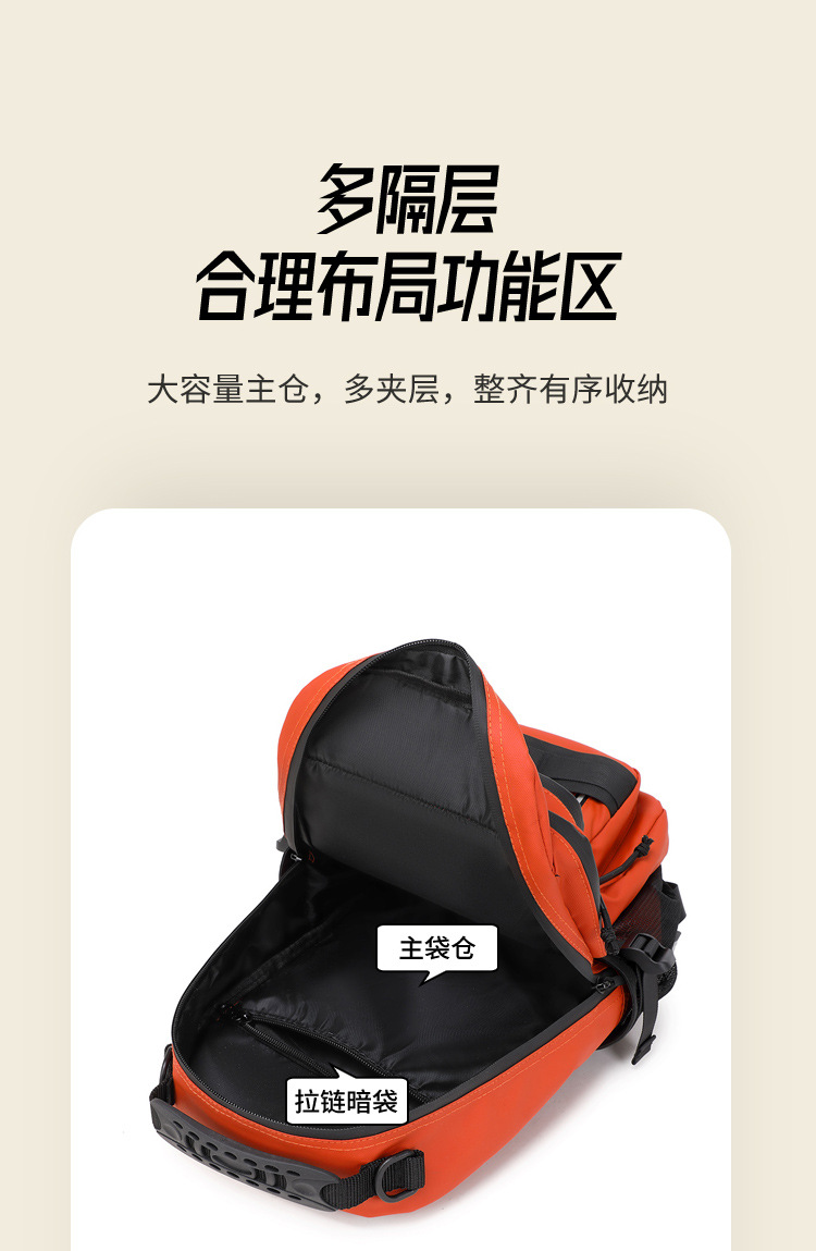 Lure bag: Outdoor backpack, multi-functional backpack, large-capacity lure fishing bag, travel mountaineering bag detail image 2