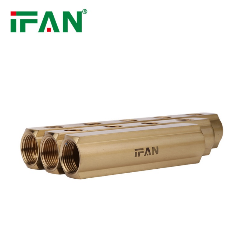 IFAN Hot Selling 1/2" 3/4" Brass Manifold 3 -5 Ways Manifold