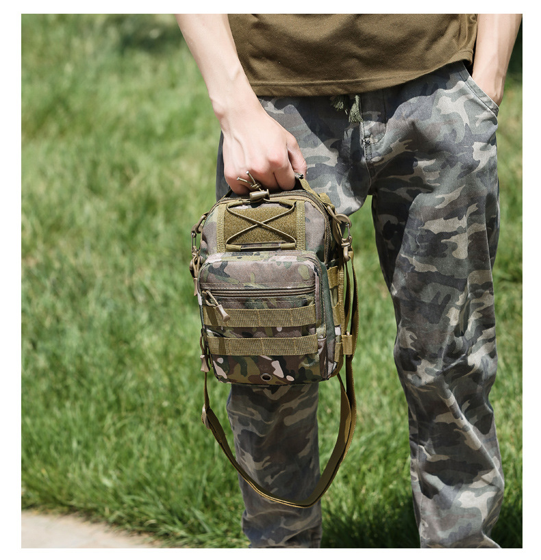 Lure bag: Multi-functional tactical crossbody bag, men's outdoor lure bag, sports cycling chest bag, men's daily commuting single-shoulder bag detail image 17
