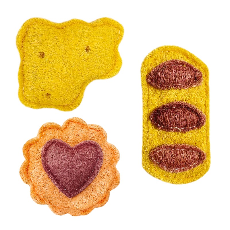 Cross-border loofah cat toys, a scratch-resistant and anti-itch tool for cats and dogs, a self-entertaining and stress-relieving pet product for kittens Item Picture