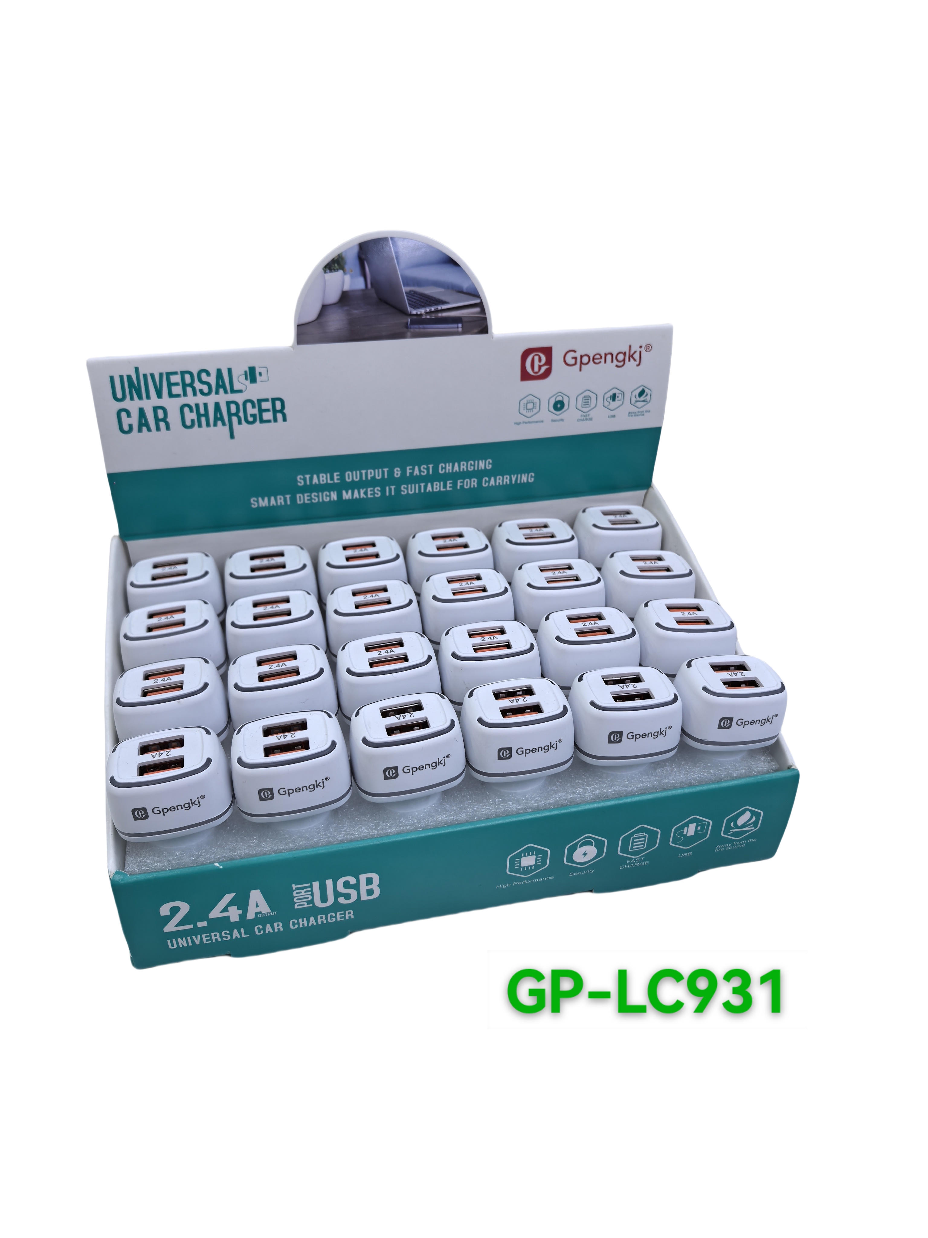 车载充电器2.4A双USB口稳定输出快速充电便携设计适合多种设备使用车载充电器快充适用安卓手机超快充智能车充电器小车货车