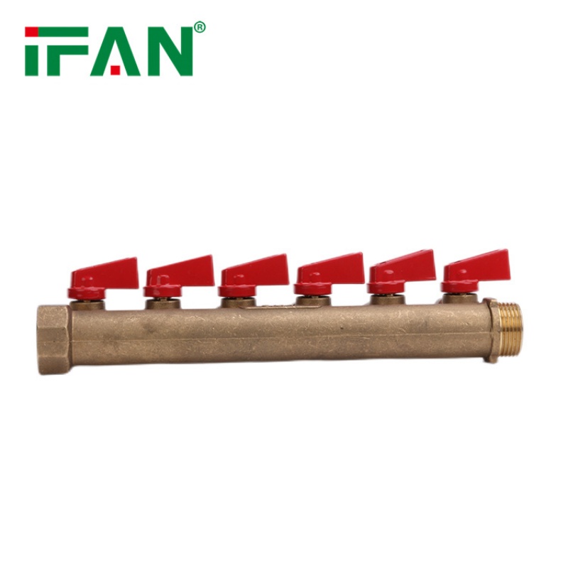 IFAN Brass Manifold 3/4" 1" Underfloor Heating Manifold 