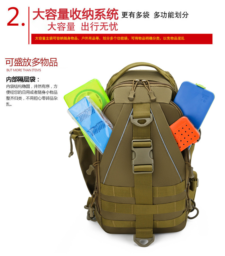 Lure Bag مجموعة متعددة الأغراض من عبوات التمويه التكتيكية المتعددة الأحزمة التي تحمل على الظهر detail image 6