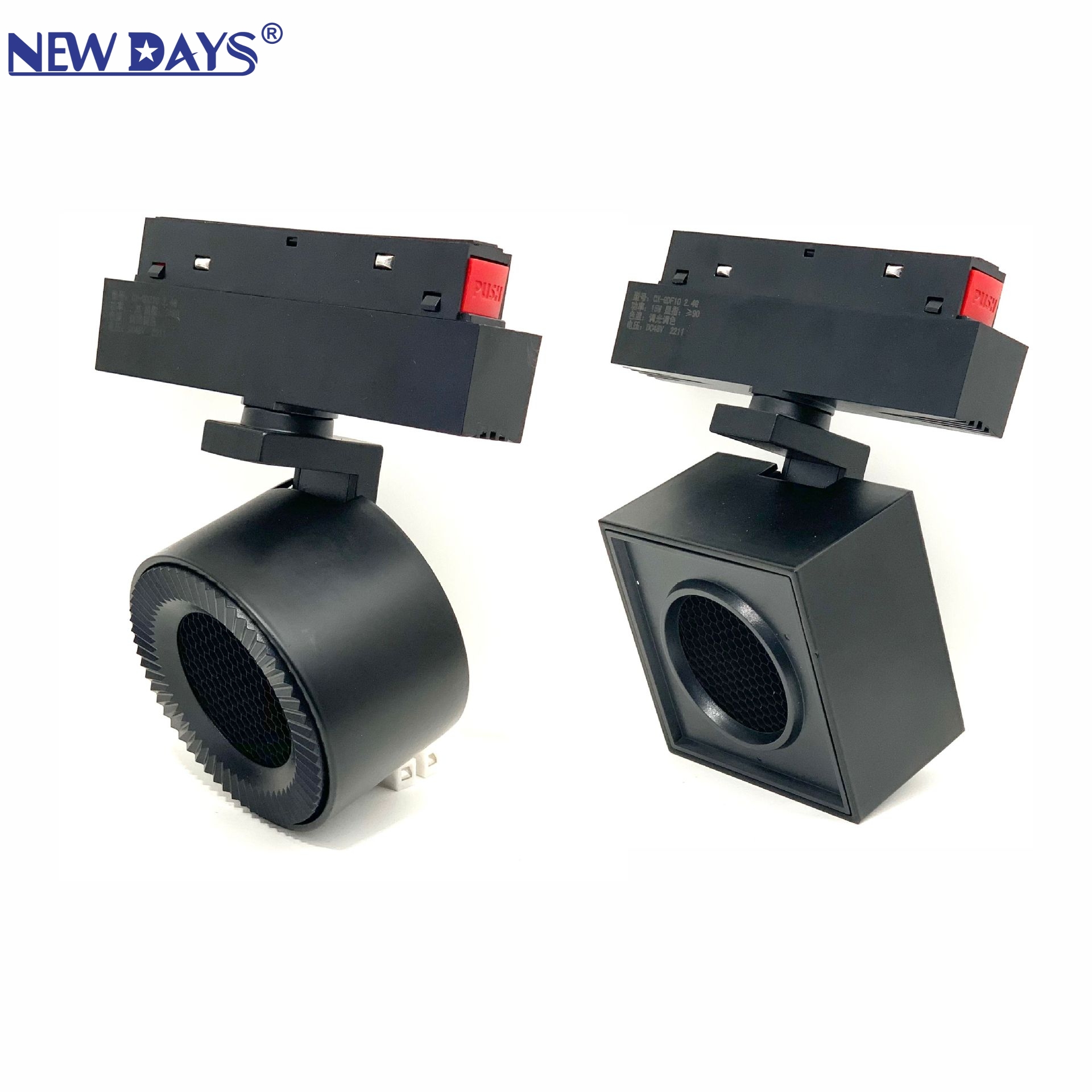NEWDAYS cross-border new product LED embedded magnetic track light, high color rendering index low-voltage high-brightness spotlight, aluminum energy-saving lighting lamp embedded LED track light