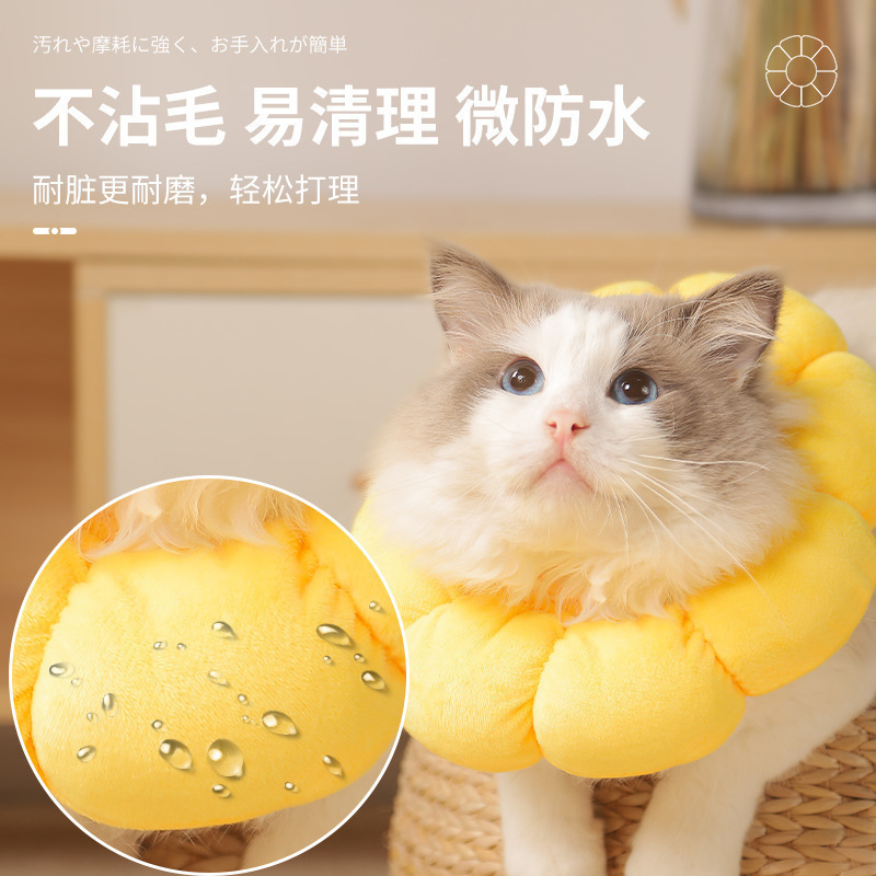 太阳花伊丽莎白圈 宠物猫咪项圈狗狗脖圈绝育耻辱圈防舔防抓头套图