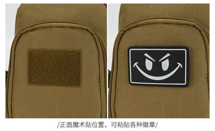 Lure Men's multi-functional tactical chest bag, outdoor sports bag with water bottle case, waterproof nylon single-shoulder crossbody bag detail image 10