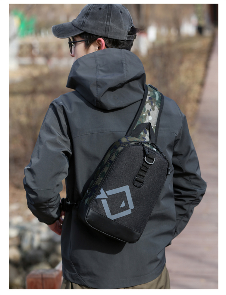 Lure bag: Outdoor bag, sports cycling chest bag, waist bag, casual men's bag, shoulder bag, crossbody bag, small cycling bag Item Picture