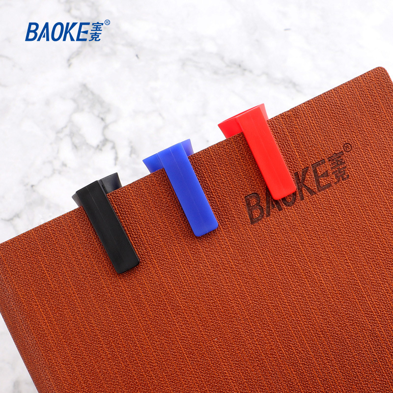 Baoke Ink oil-based marker pen, quick-drying mark pen, black industrial logistics special large-head pen, waterproof details Picture