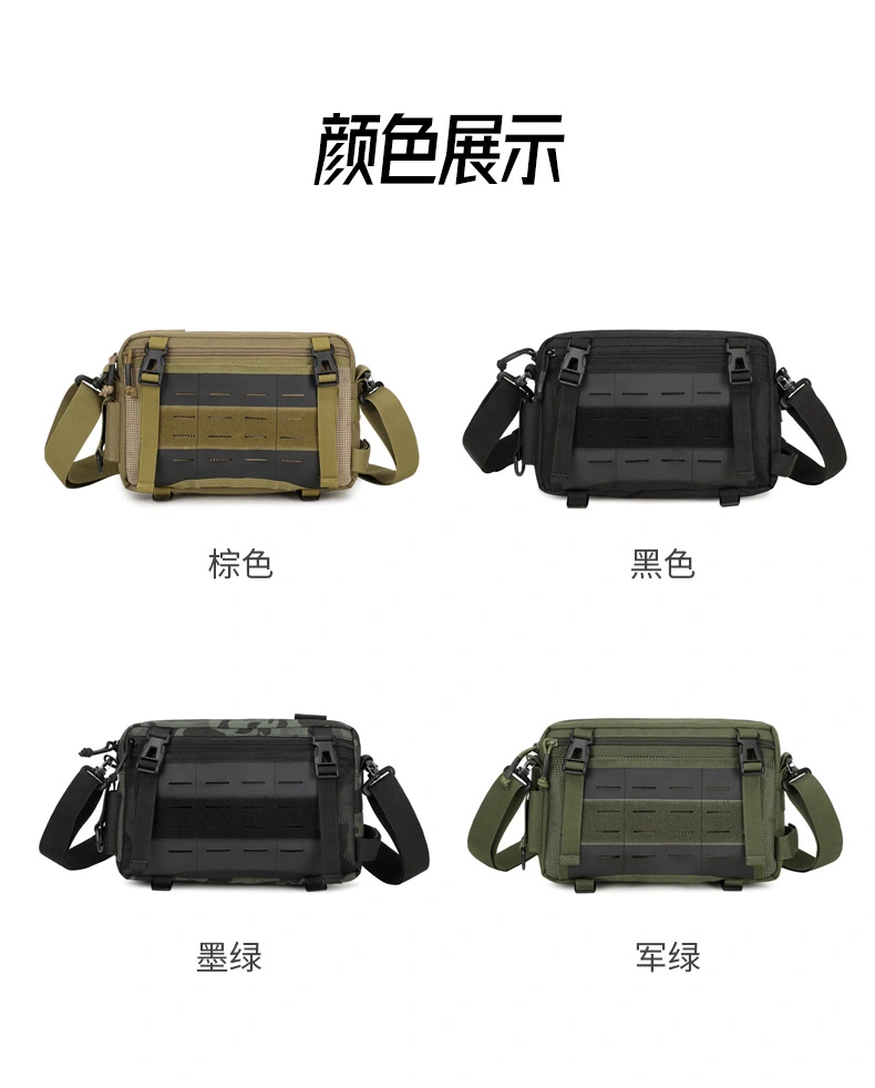 Lure bag: Multi-functional lure fishing bag, outdoor sports shoulder bag, large-capacity waterproof nylon bag, men's crossbody bag, lightweight and durable detail image 11