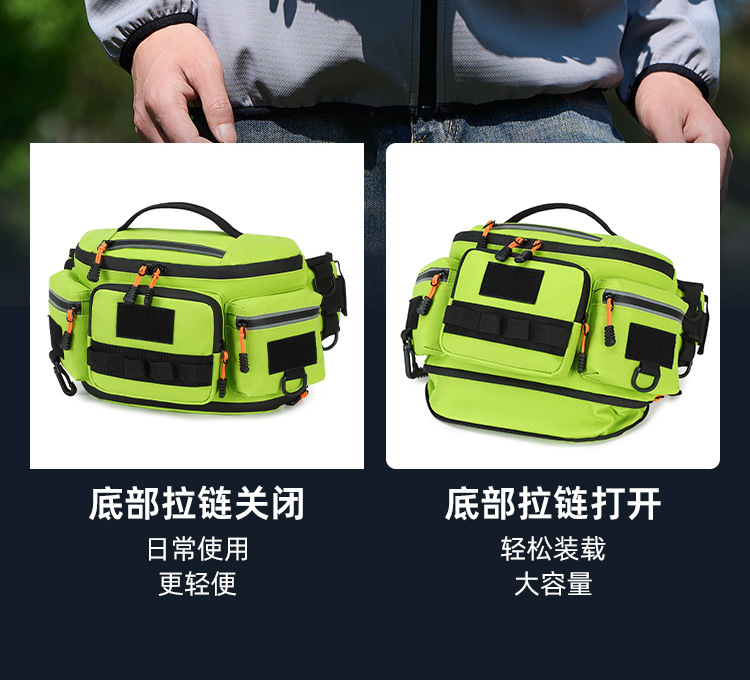 Lure bag: Sports waist bag, multi-functional cycling, motorcycle, running chest bag, waterproof crossbody bag, mountaineering, large-capacity crossbody backpack detail image 2