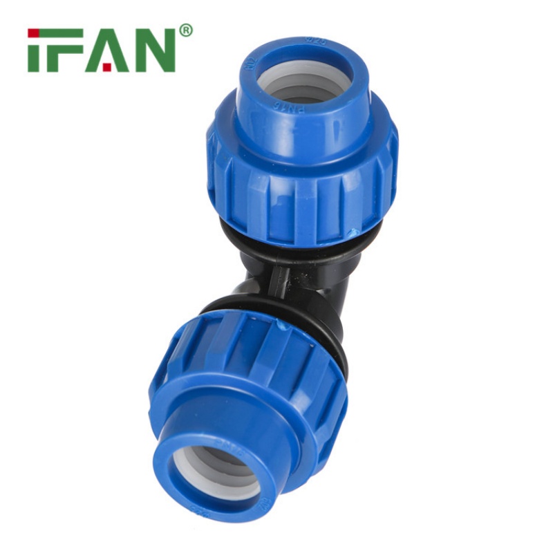Large supply of IFAN PP quick-connect elbow fittings Application Scenario