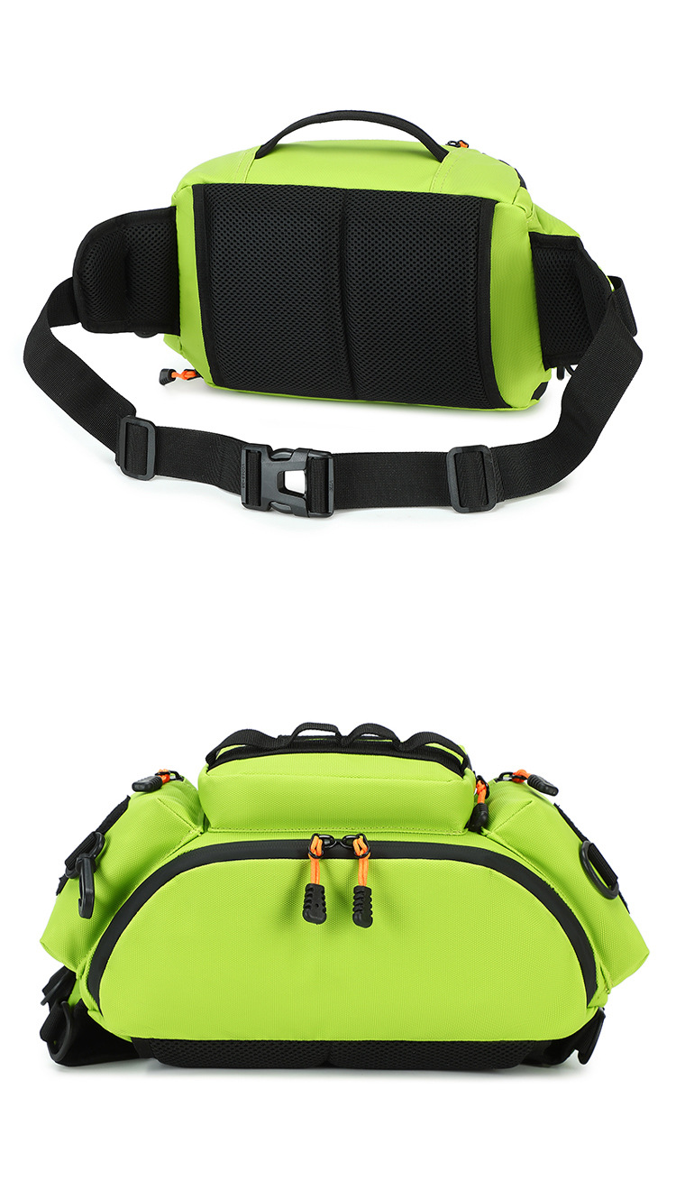 Lure bag: Sports waist bag, multi-functional cycling, motorcycle, running chest bag, waterproof crossbody bag, mountaineering, large-capacity crossbody backpack detail image 16