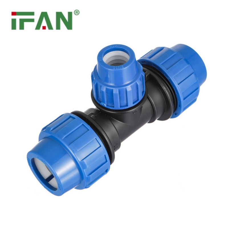 IFAN High Temperature Resistant PP Quick-Connect Reduce Tee details Picture