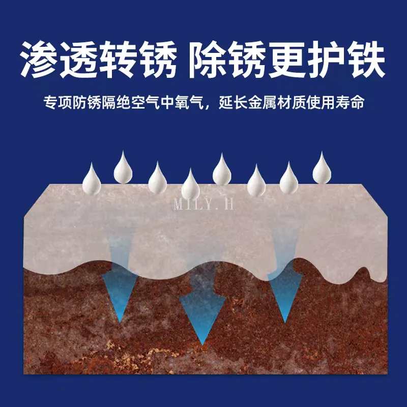 Environmentally friendly water-based rust conversion agent anti-rust paint, metal color steel tile renovation, color-changing and rust-fixing paint detail image 6