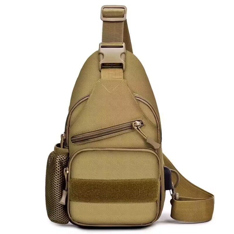 Lure bag: Sports chest bag with water bottle cover backpack, tactical shoulder bag, crossbody bag, breathable and durable bag details Picture