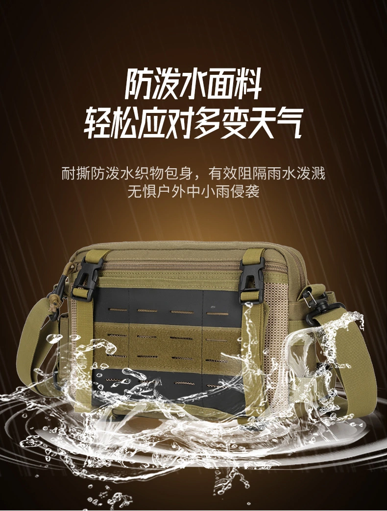 Lure bag: Multi-functional lure fishing bag, outdoor sports shoulder bag, large-capacity waterproof nylon bag, men's crossbody bag, lightweight and durable detail image 9