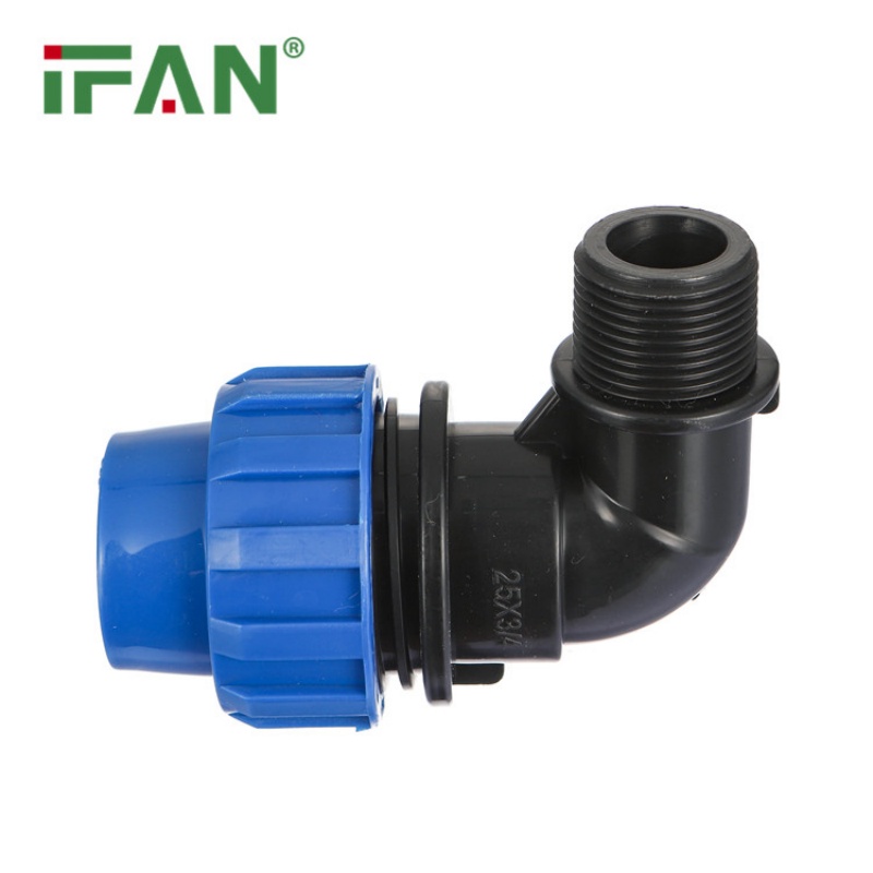 Flexible IFAN PP Quick-Connect Male Threaded Elbow