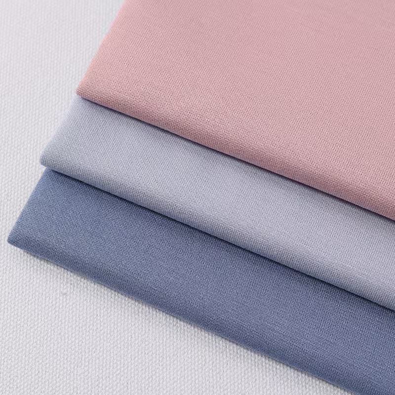 Tight and compact spun cotton air layer soft and smooth autumn and winter knitted base fabric details Picture