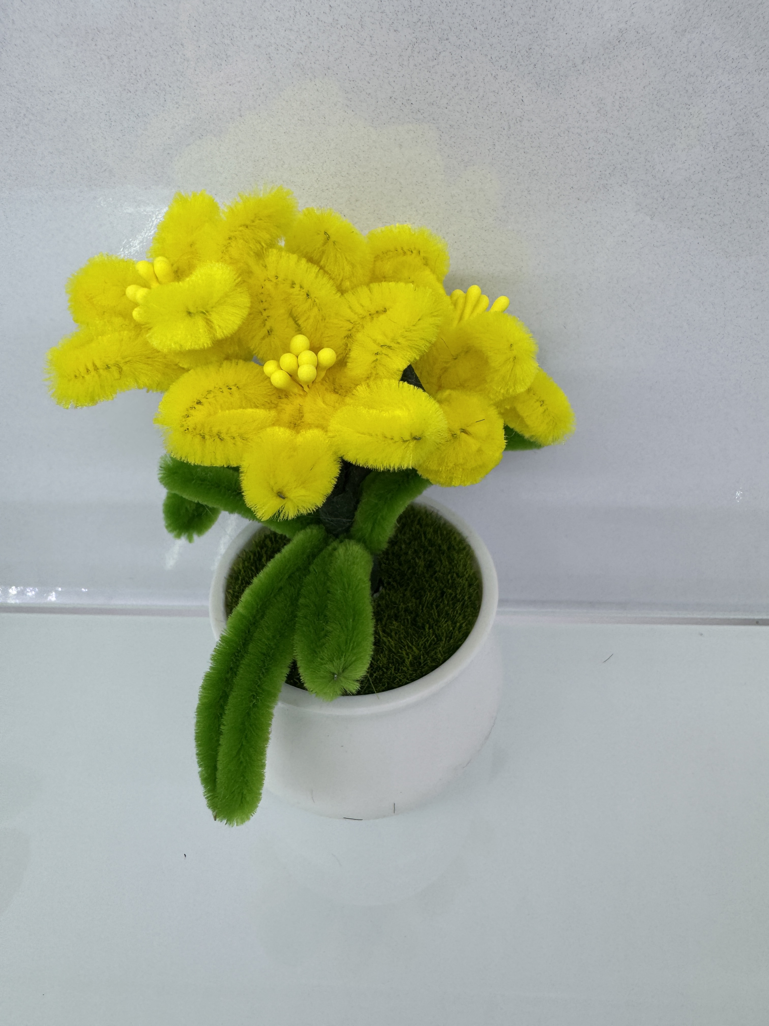 Twisting sticks, everything goes well, Yu Meiren handcrafted wheat ears, sunflowers, tulips, simulated flower books, study desk decorations, Teachers' Day decorative small potted plants details Picture