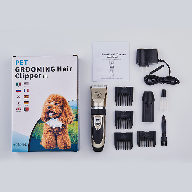 Factory direct sales of cross-border pet electric clippers, rechargeable dog hair removers, Teddy dog hair electric clippers, wholesale products details Picture