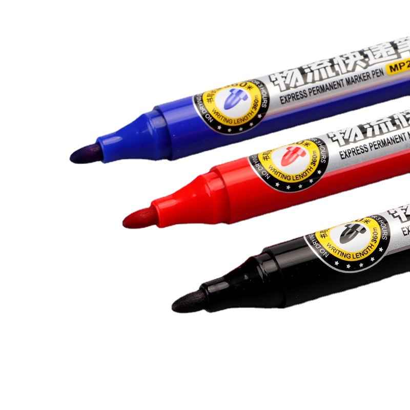 Baoke Ink oil-based marker pen, quick-drying mark pen, black industrial logistics special large-head pen, waterproof Item Picture