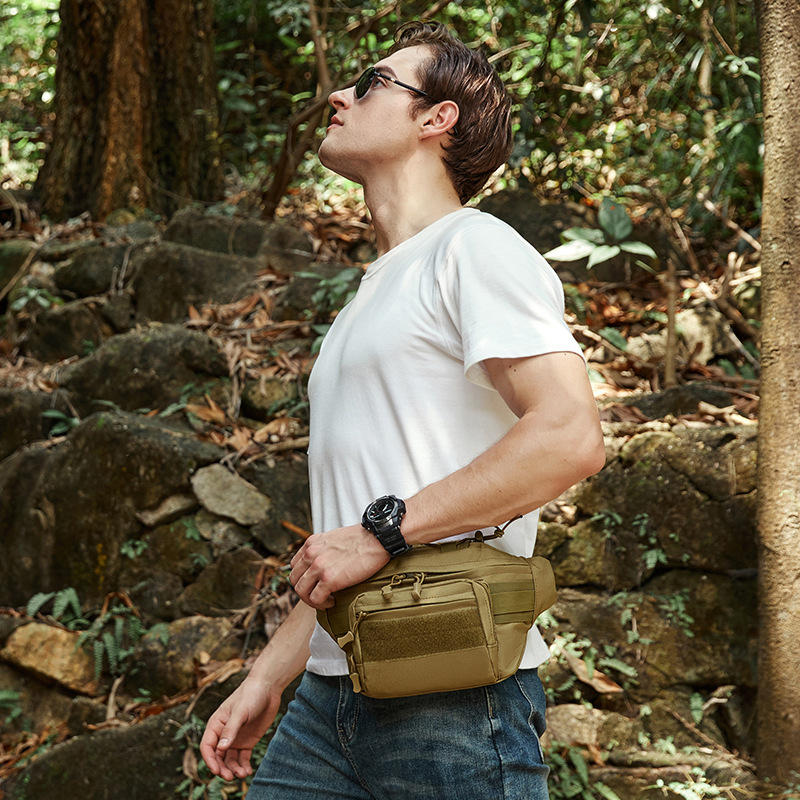 Lure bag: Waist bag, shoulder bag, sports chest bag, cycling and mountaineering, casual lure bag, crossbody bag, running waist bag, lure fishing bag details Picture