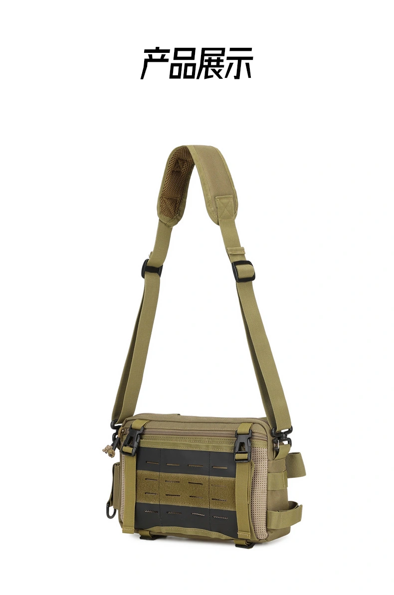Lure bag: Multi-functional lure fishing bag, outdoor sports shoulder bag, large-capacity waterproof nylon bag, men's crossbody bag, lightweight and durable detail image 12