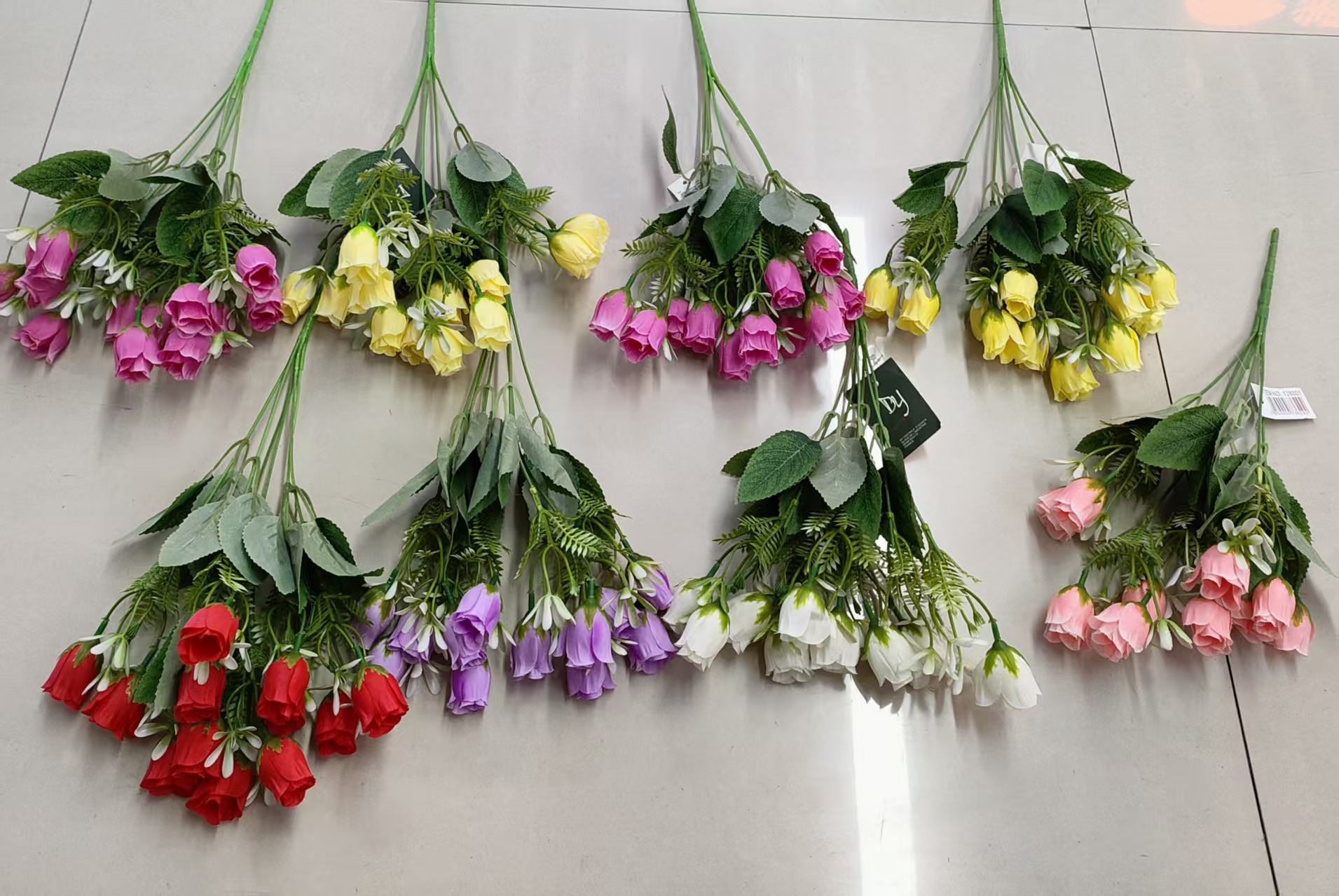 仿真花假花盆景单支长玫瑰装饰品