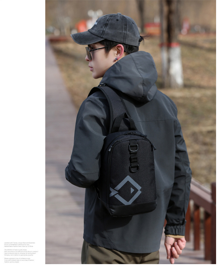 Lure bag: Outdoor bag, sports cycling chest bag, waist bag, casual men's bag, shoulder bag, crossbody bag, small cycling bag detail image 2
