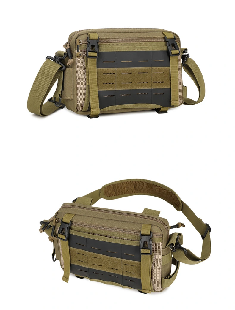 Lure bag: Multi-functional lure fishing bag, outdoor sports shoulder bag, large-capacity waterproof nylon bag, men's crossbody bag, lightweight and durable detail image 14