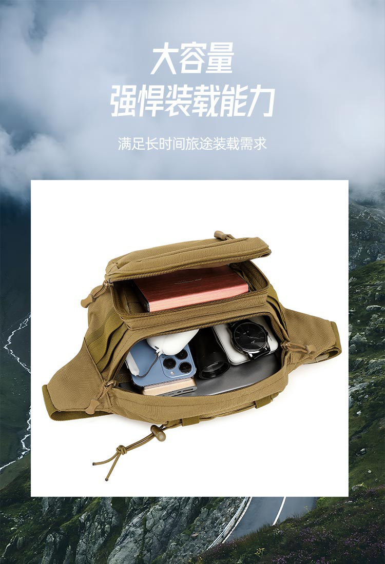 Lure bag: Waist bag, shoulder bag, sports chest bag, cycling and mountaineering, casual lure bag, crossbody bag, running waist bag, lure fishing bag detail image 4