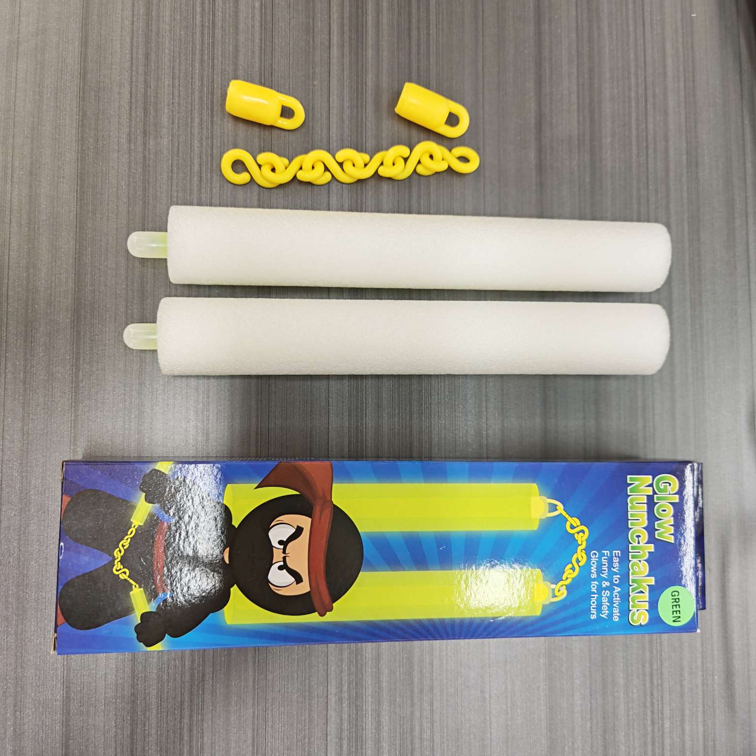 Soft foam luminous nunchucks, night stage fluorescent performance sticks, luminous nunchucks, fluorescent sticks, sponge, safe children's performance props Specification image