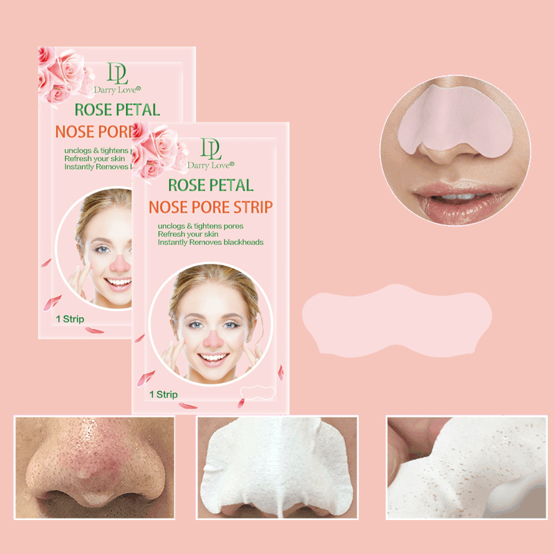 DARRY LOVE Rose Moisturizing, Firming, Pore-Shrinking, Cleansing and Blackhead Removal Nasal Patch Factory Customization Item Picture