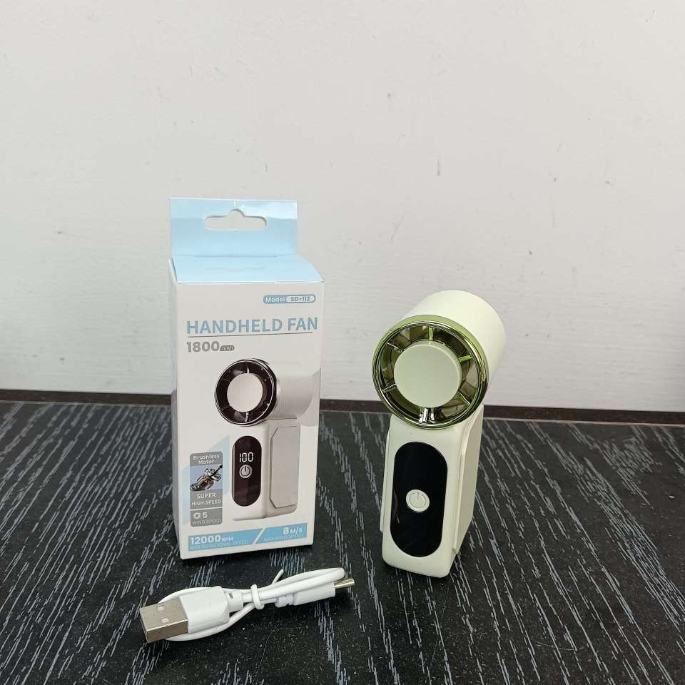 Summer's new minimalist mini handheld fan, portable USB outdoor compact, portable charging, long-lasting battery, handheld fan Item Picture