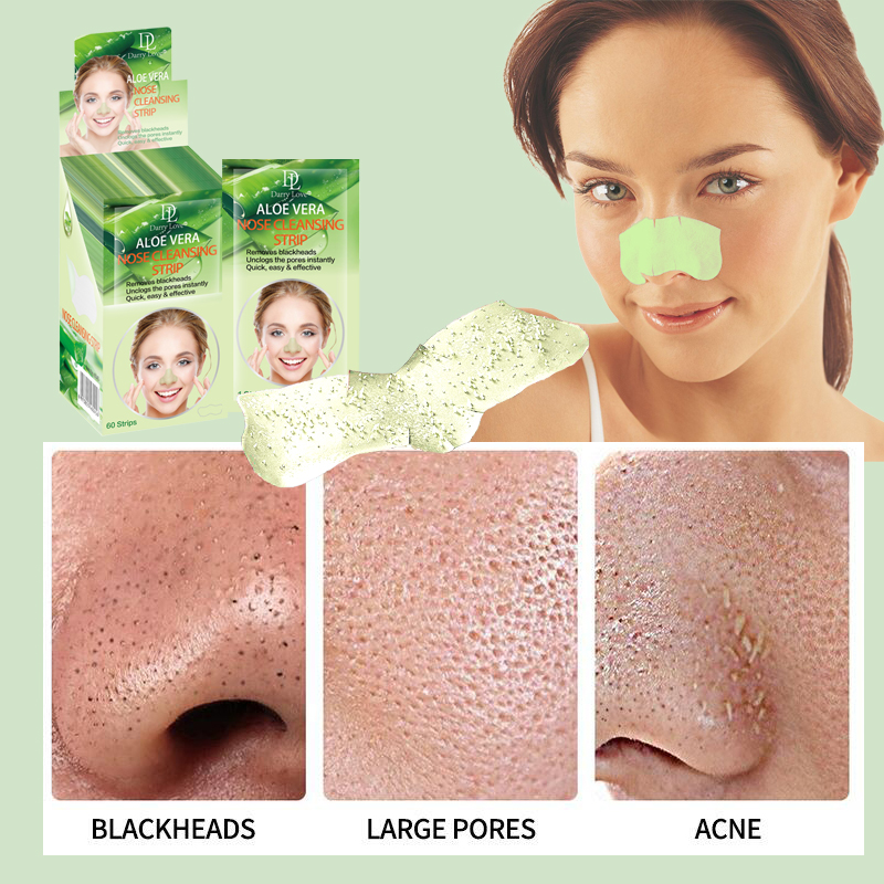 DARRY LOVE Aloe Vera Nasal Mask Deep Cleansing Blackhead Peel-off T-zone Care Nasal Patch Item Picture
