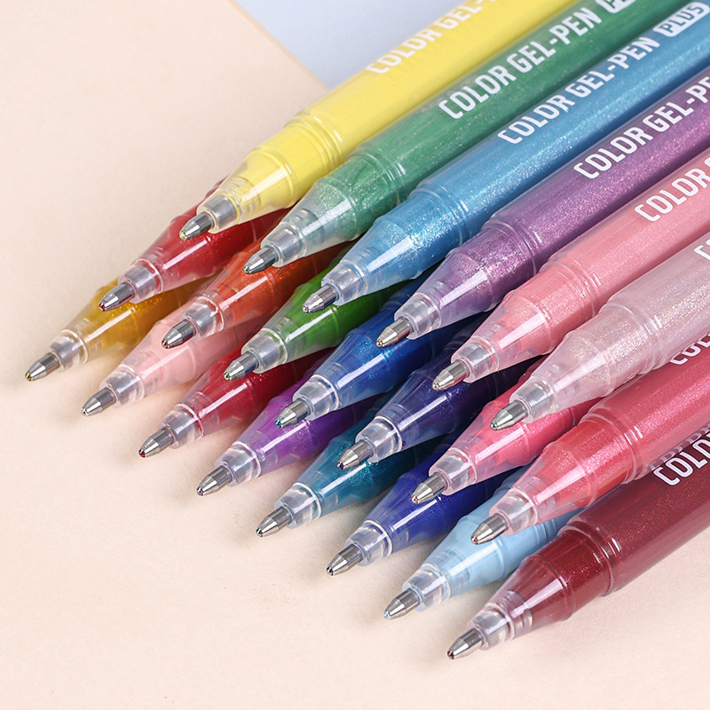 Bluefruit 72-color Flash Planner Pen Gift Box Set, high appearance level, stackable color bullet, large capacity marker drawing pen Specification image