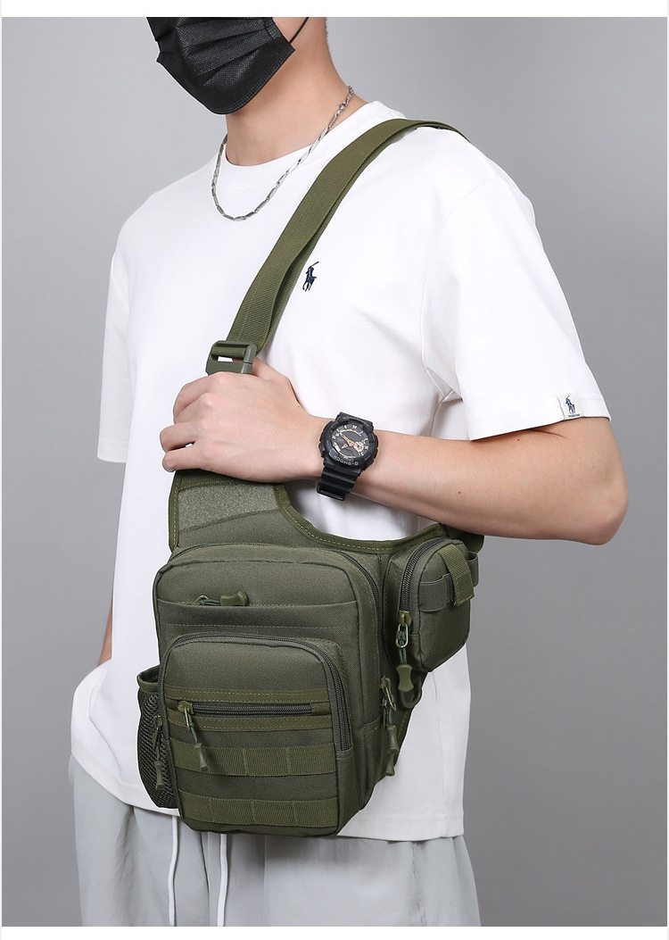Lure bag: Multi-functional tactical sports hanging bag, large capacity, multiple pockets, durable, outdoor cycling, Lure climbing, portable hiking bag detail image 10