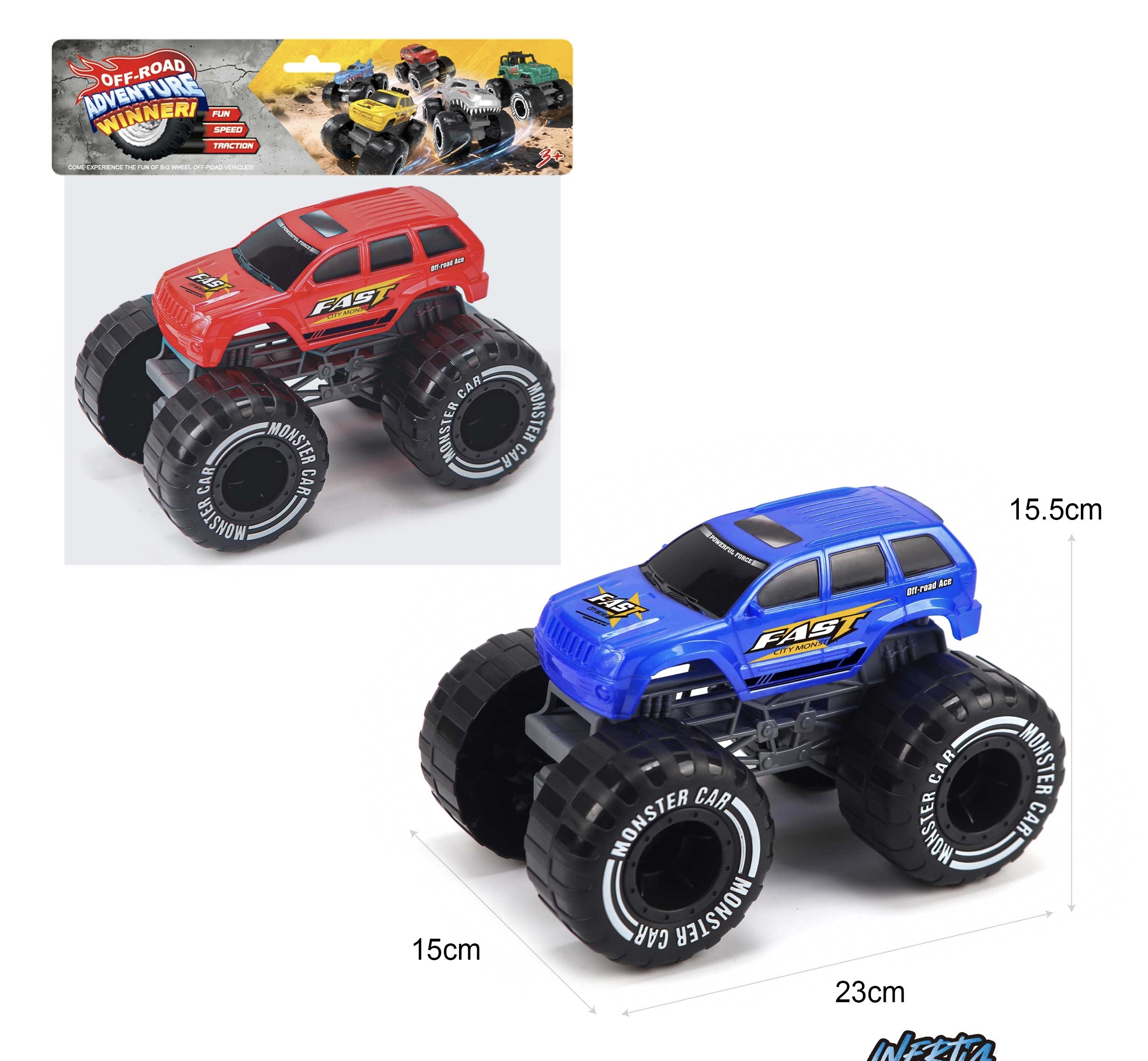 The small toy of the Fire Wheel business inertia car is cute for children in summer