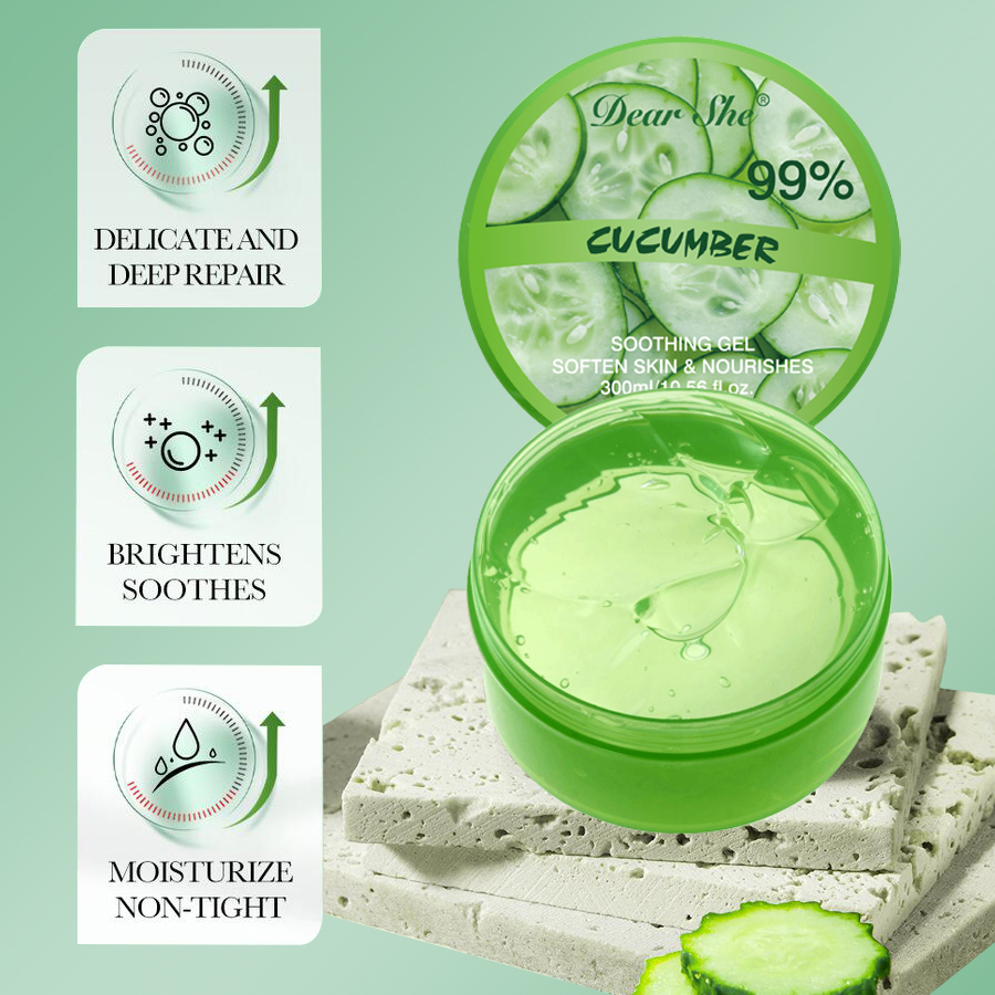 DEAR SHE Cross-border Cucumber Essence Gel Mask Hydrating and Moisturizing Mask Wholesale Customization details Picture