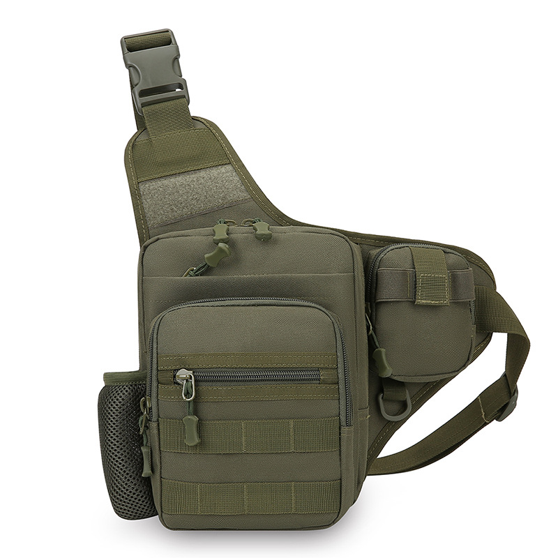 Lure bag: Multi-functional tactical sports hanging bag, large capacity, multiple pockets, durable, outdoor cycling, Lure climbing, portable hiking bag Specification image