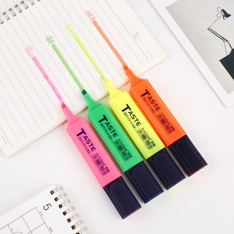 Shield 902 Large-capacity student note-taking, durable and odorless, large-capacity color fluorescent pen for highlighting and marking details Picture
