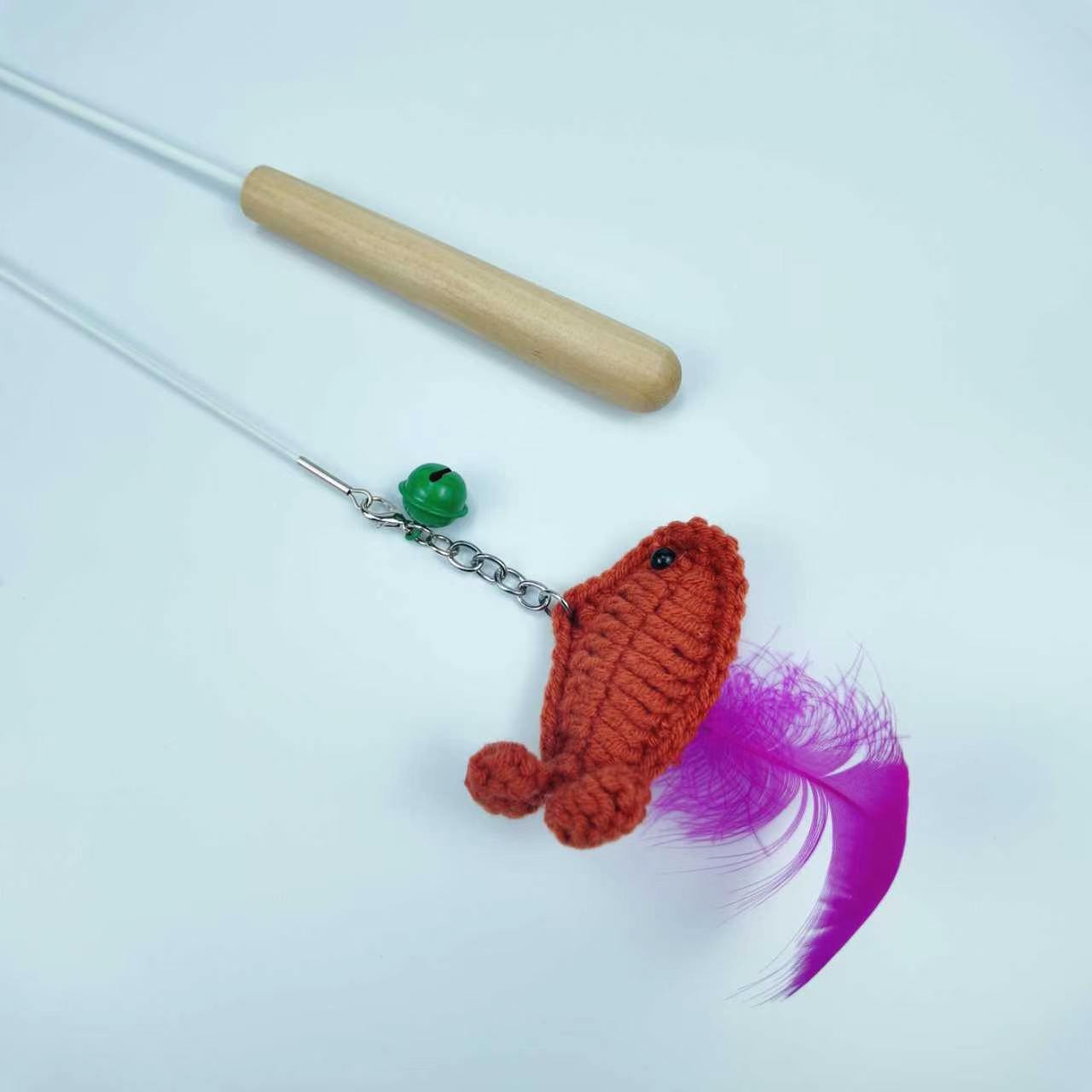 Cat toys, knitted dolls, fruits, cat players, interactive extendable long rods, feather bells, cat players and boredom relief gadgets, pet supplies Specification image