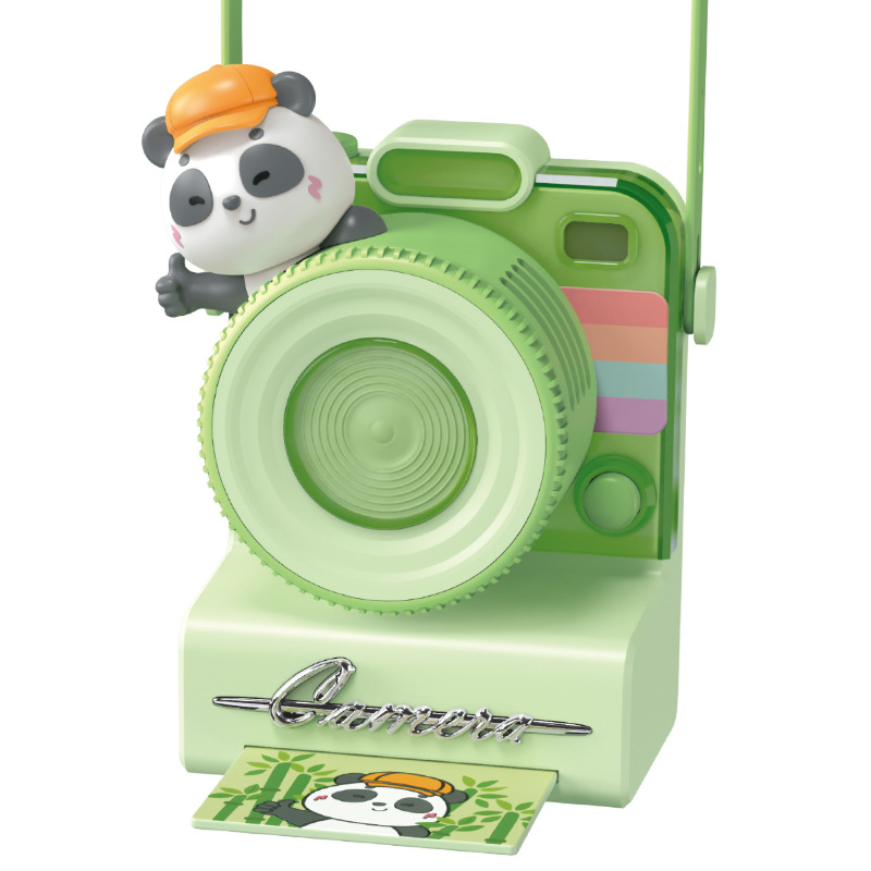 GL127 Cute pet retro camera lanyard fan detail image 3