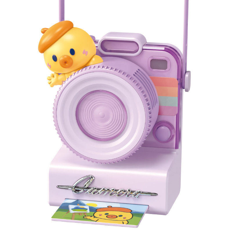 GL127 Cute pet retro camera lanyard fan detail image 2